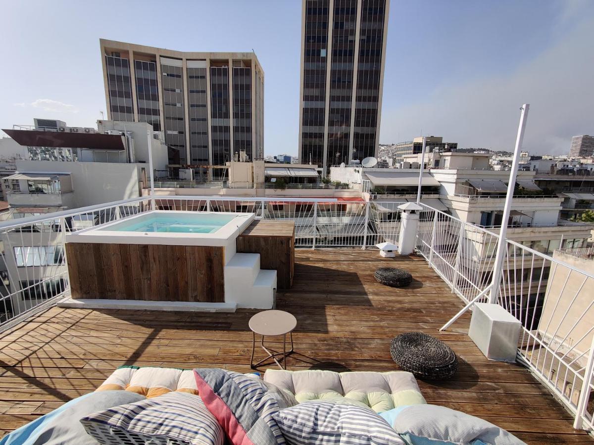 Unique Solar Penthouse With Jacuzzi And Sauna In Central เอเธนส์ ภายนอก รูปภาพ