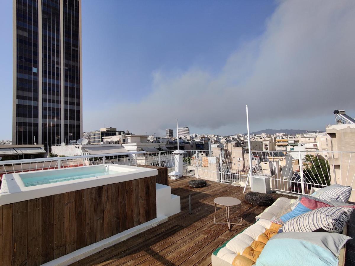 Unique Solar Penthouse With Jacuzzi And Sauna In Central เอเธนส์ ภายนอก รูปภาพ